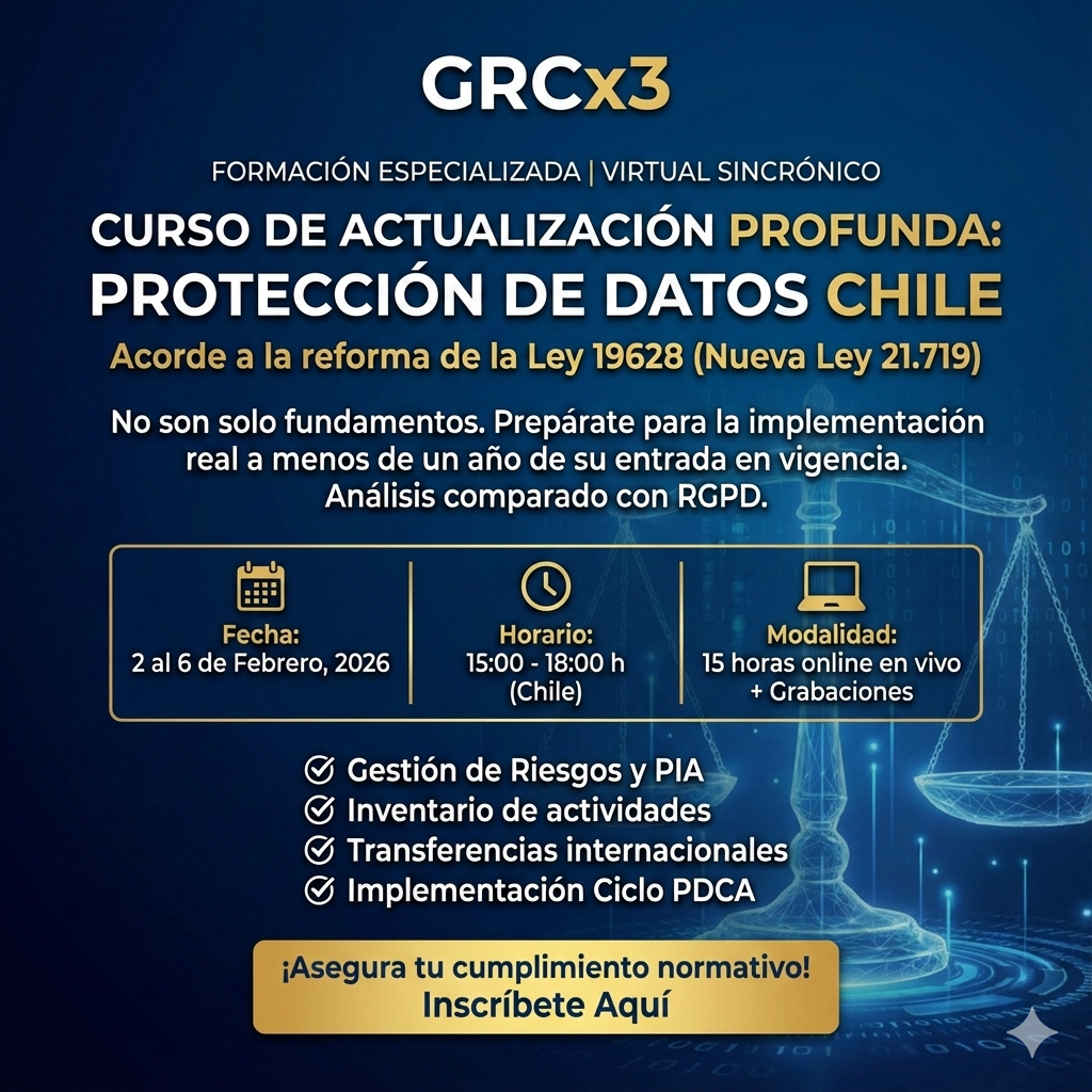 Curso Fundamentos en Protección de Datos Ley 19628 (reformada por la Ley 21.719) de Chile