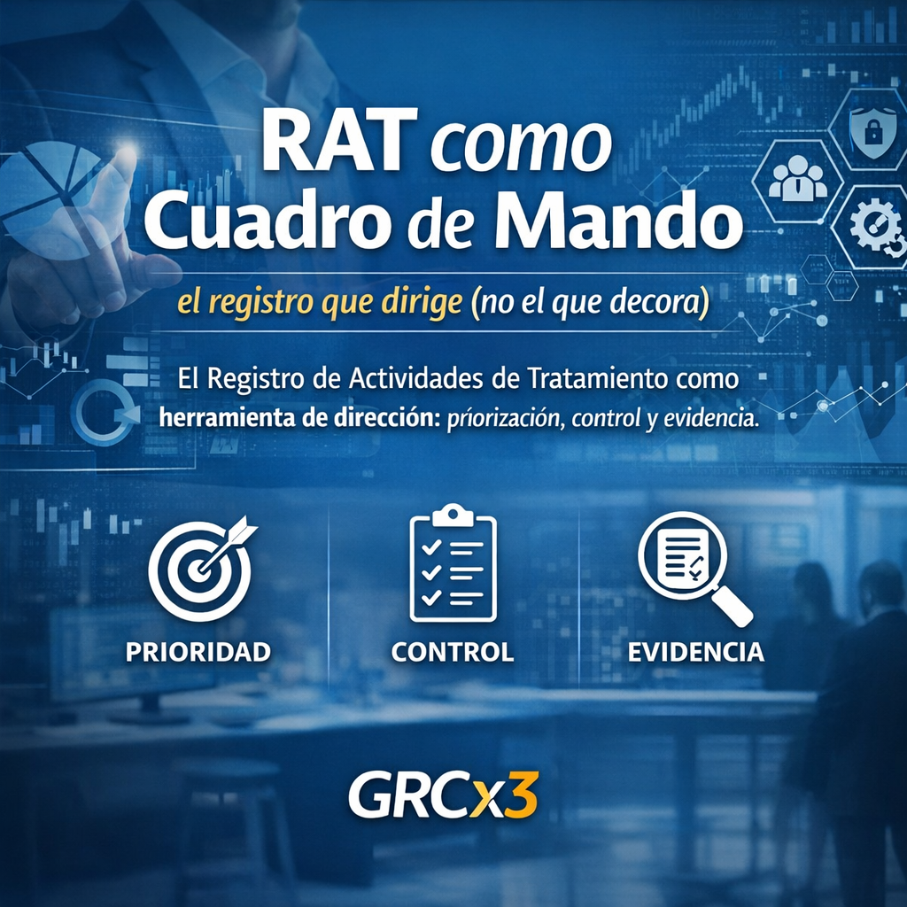 El Registro de Actividades de Tratamiento (RAT) que manda: tu Cuadro de Mando de Privacidad